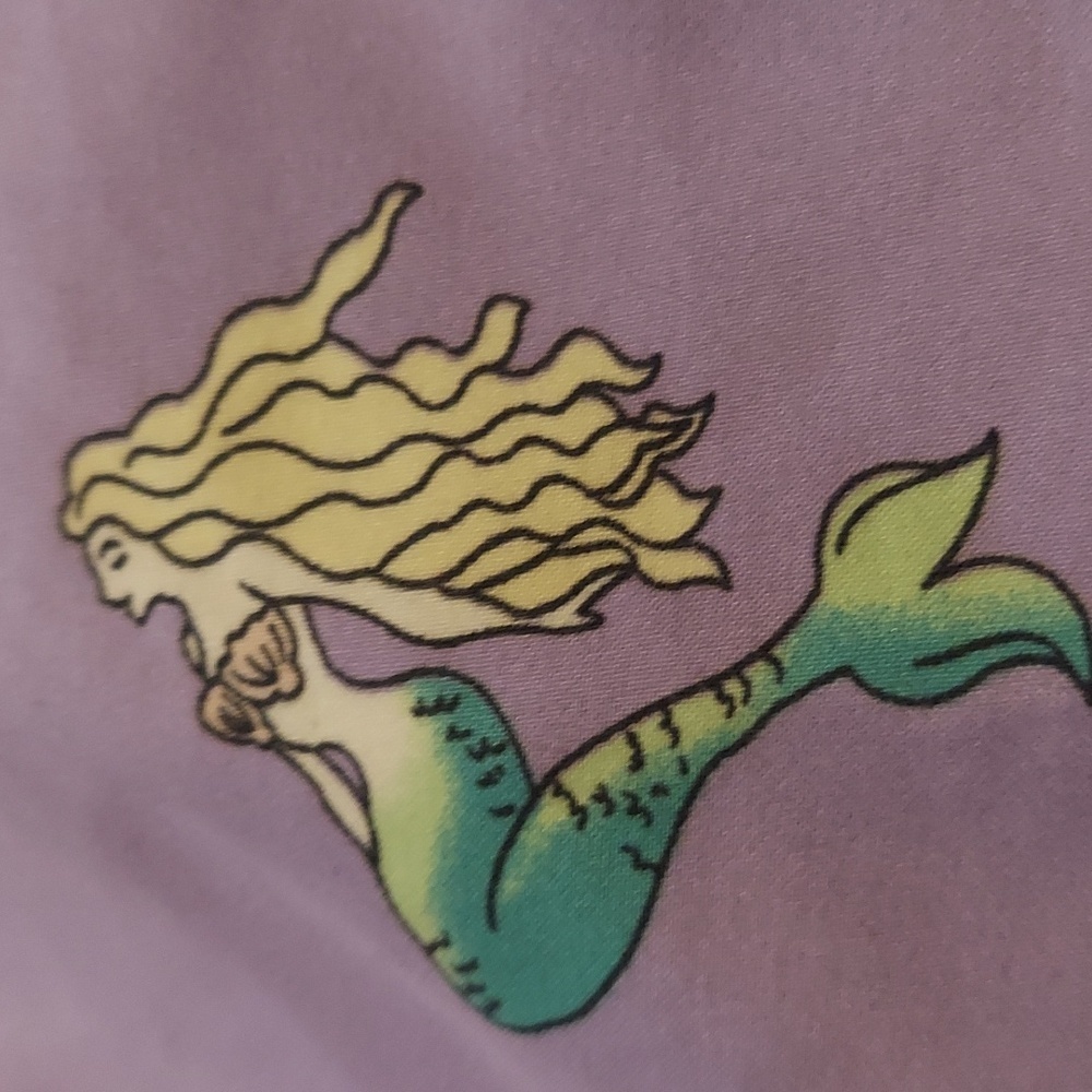 Old school tattoo art/ mermaid all over trunks by liquid flow